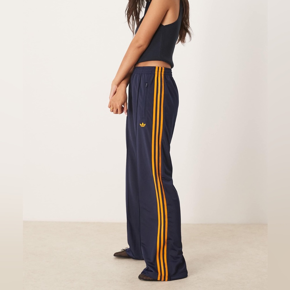 adidas Adicolor Classic Firebird Loose Women’s Track Pants -Night Indigo JW1229 - Picture 6 of 9